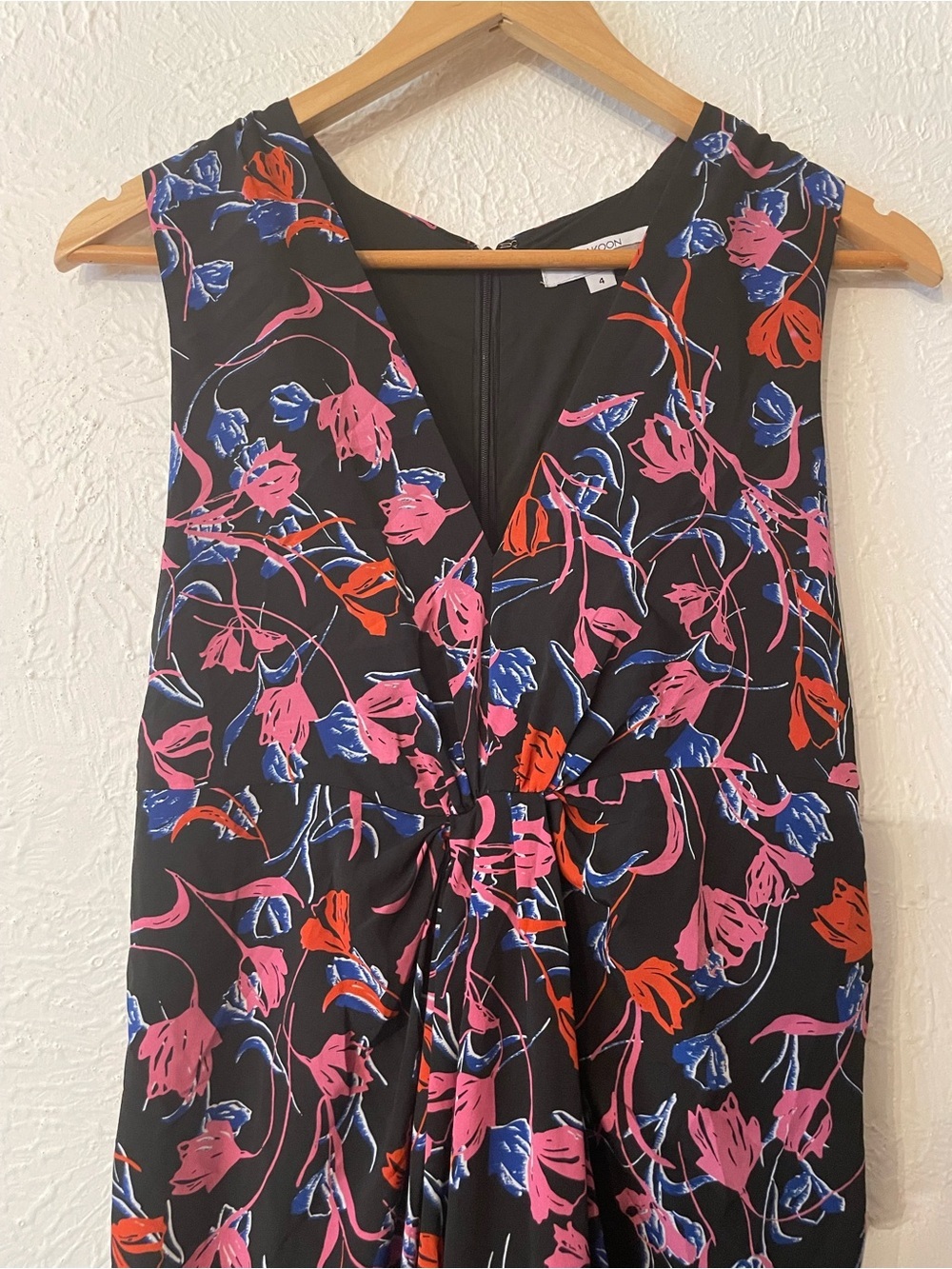 Thakoon Collective Tulip Floral Gown Floral V-Neck Maxi Dress Print Size 4 - Picture 7 of 10